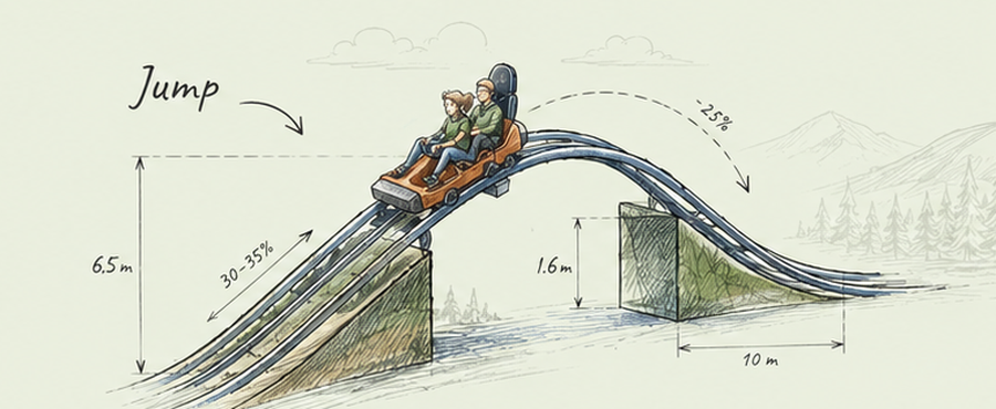 Jump parkur elemanı teknik çizimi